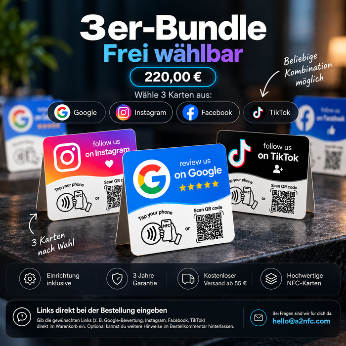 A2NFC 3er-Bundle – frei wählbar
